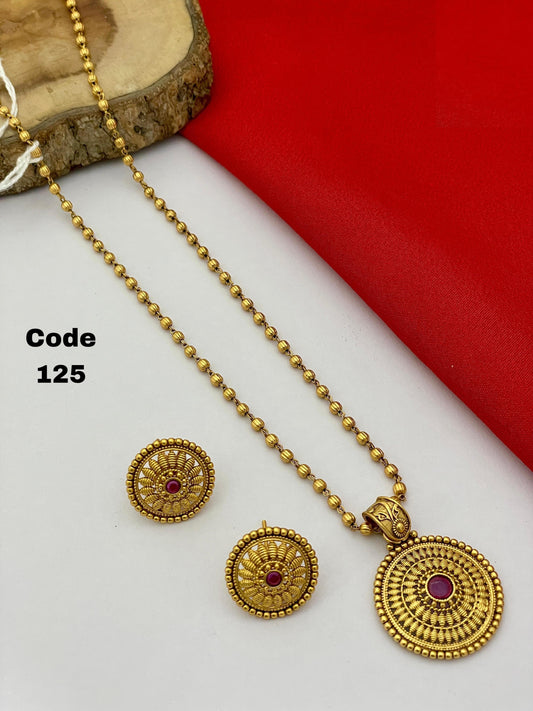 125 Fine Finish Antique Pendent Set