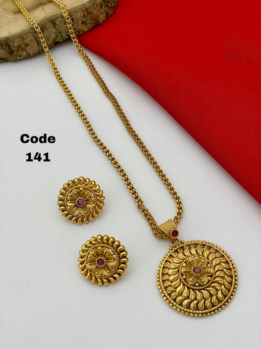 1412 Fine Finish Antique Pendent Set