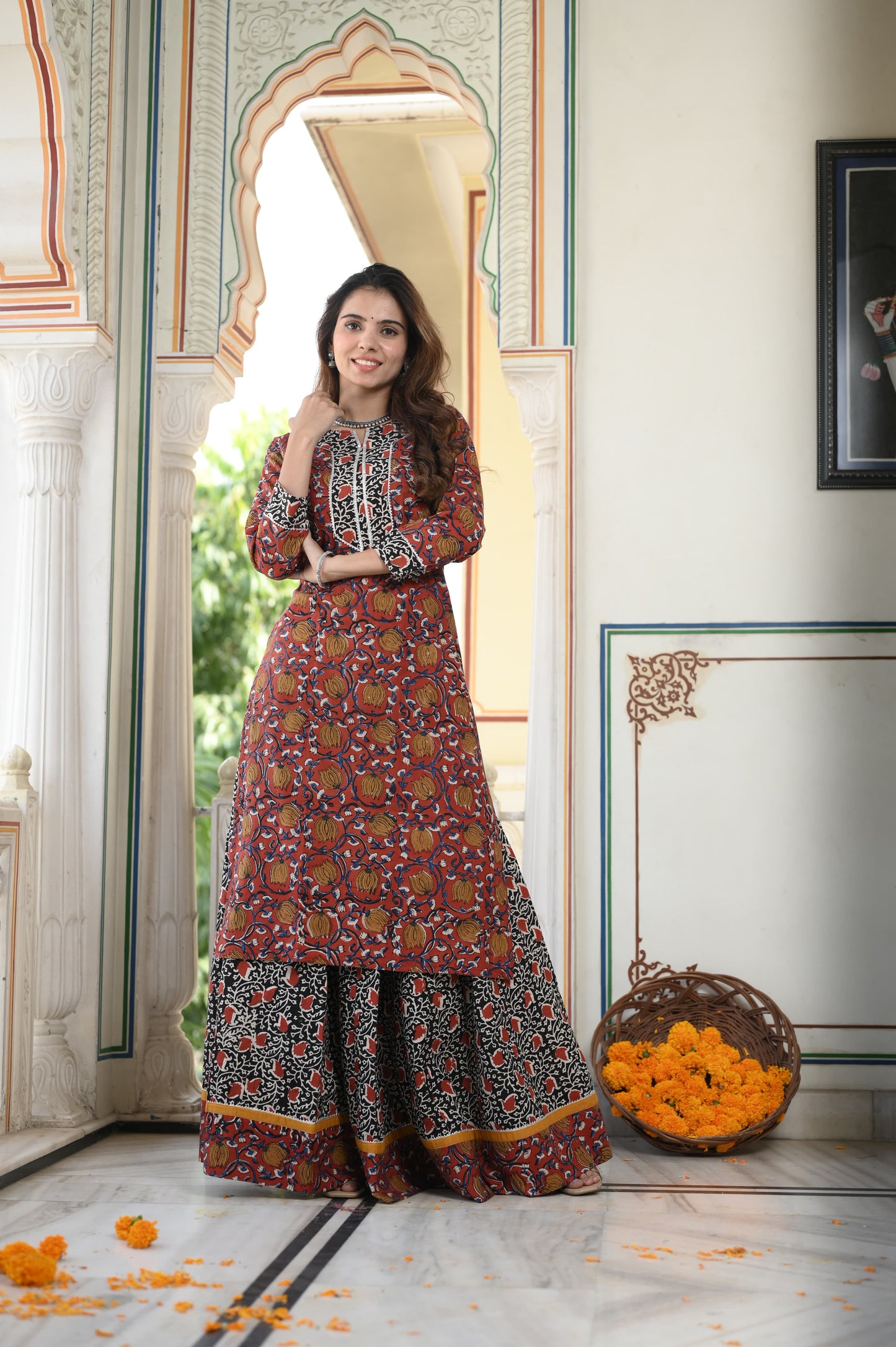 504 Long Kurta Lehenga - 2 PC Set
