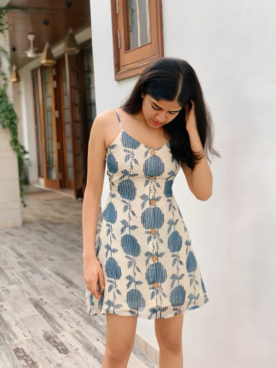 Back Tie-Up Dress