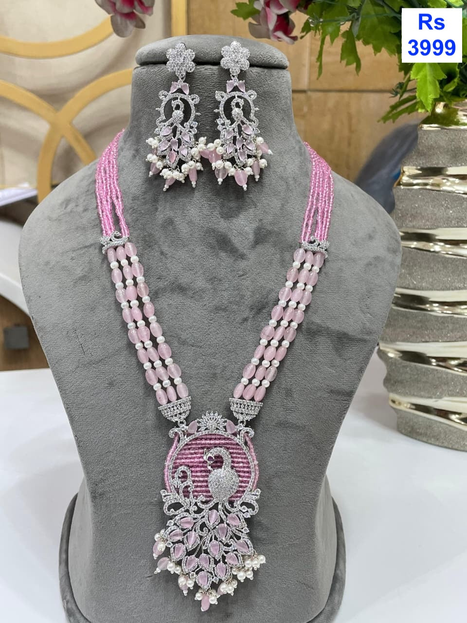 CZ Mala Necklace Set