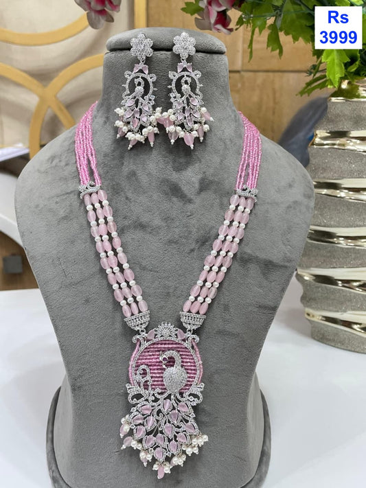 CZ Mala Necklace Set