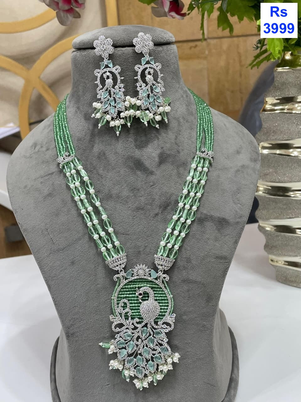 CZ Mala Necklace Set