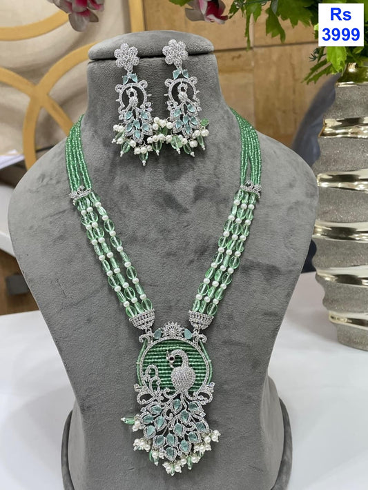 CZ Mala Necklace Set