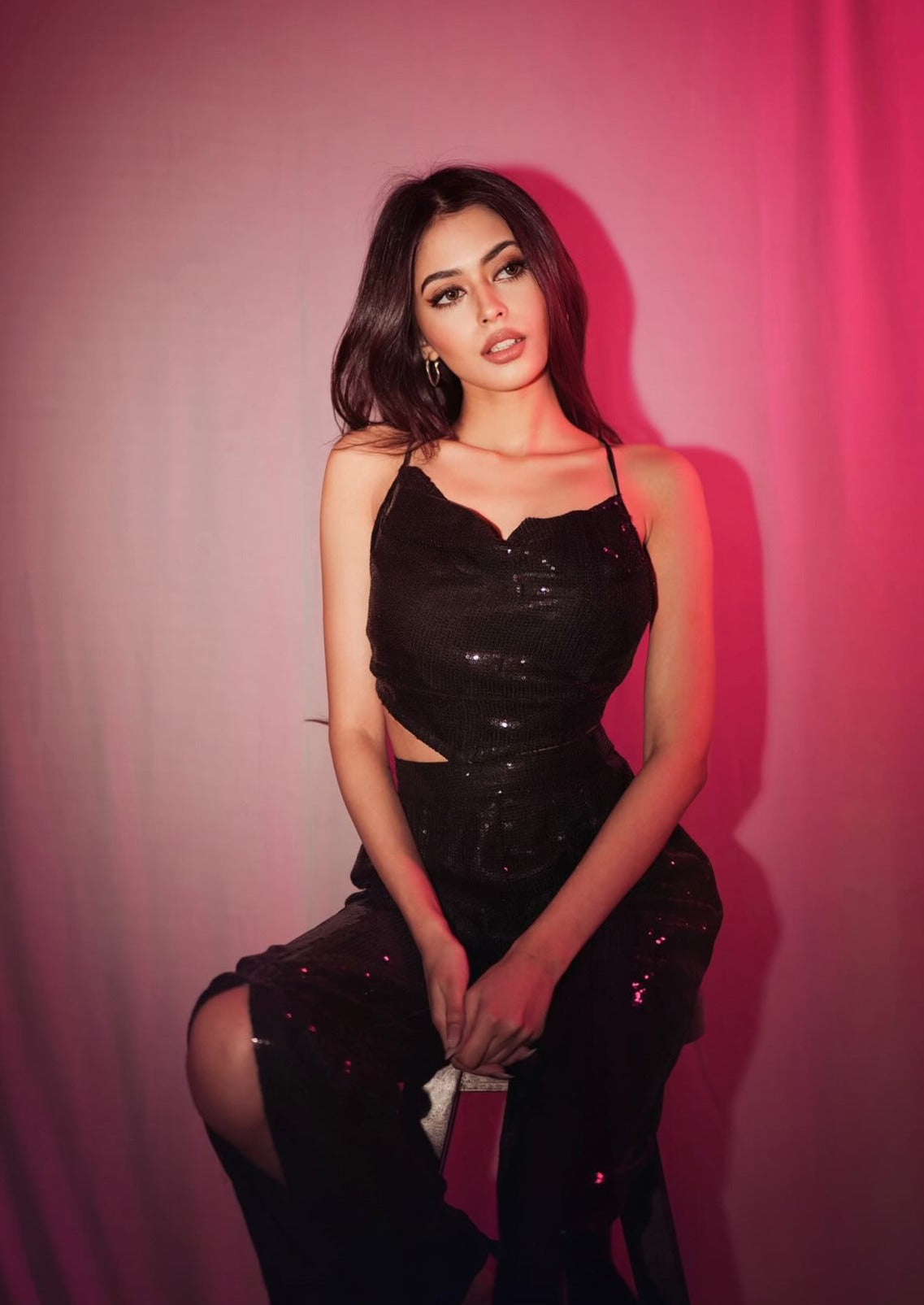Glitz Top & Slit Pants
