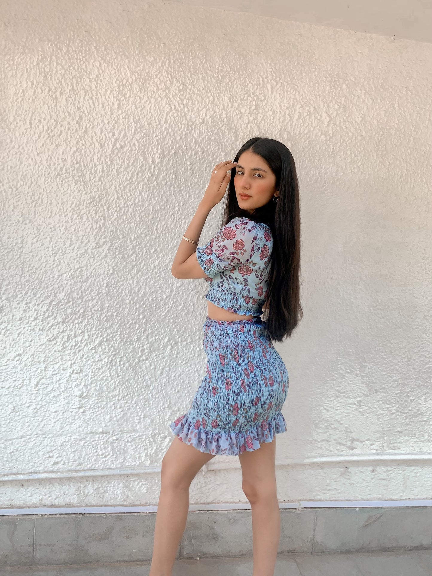 Powder Blue Kiss & Hug Co-ord Set