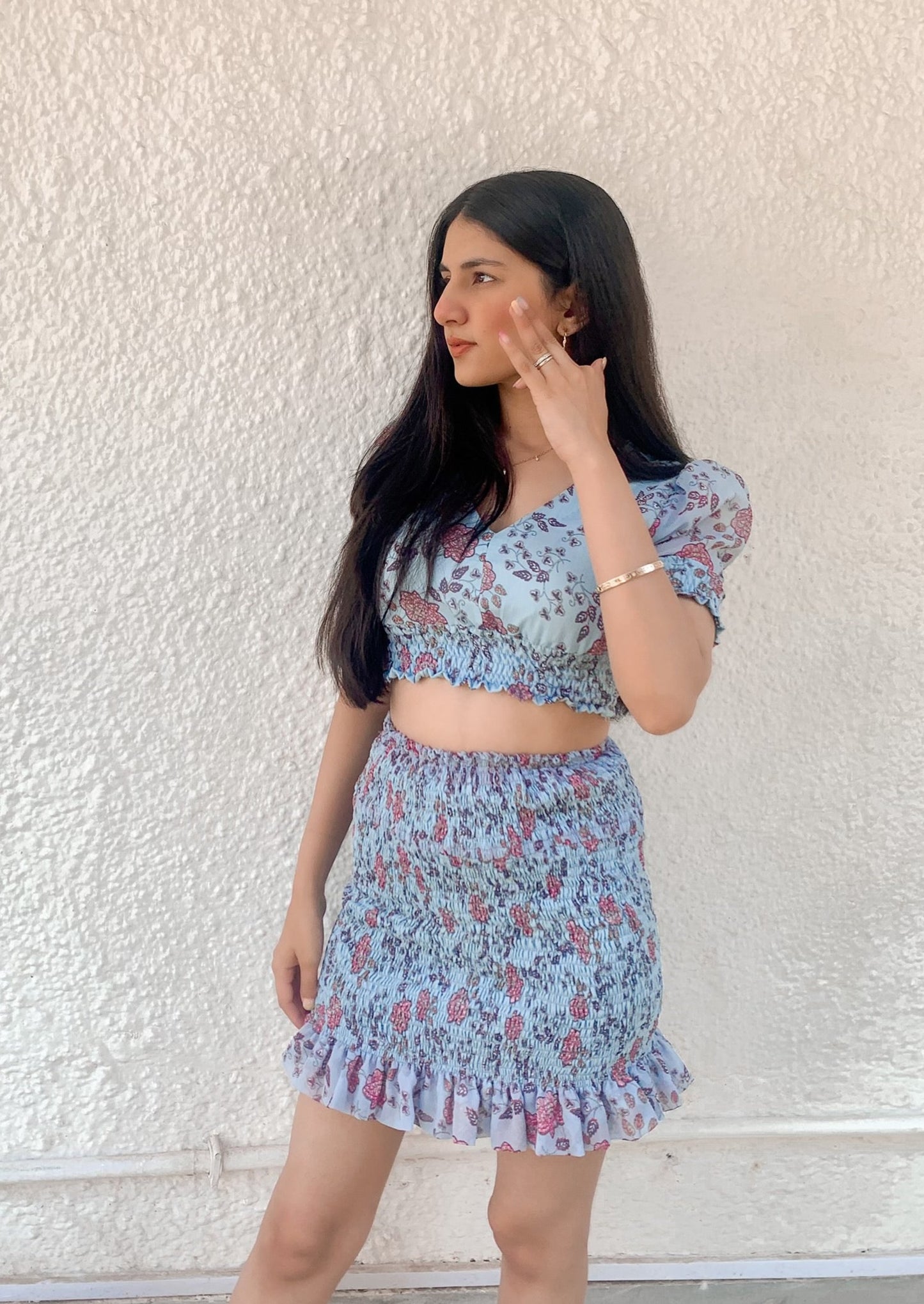 Powder Blue Kiss & Hug Co-ord Set