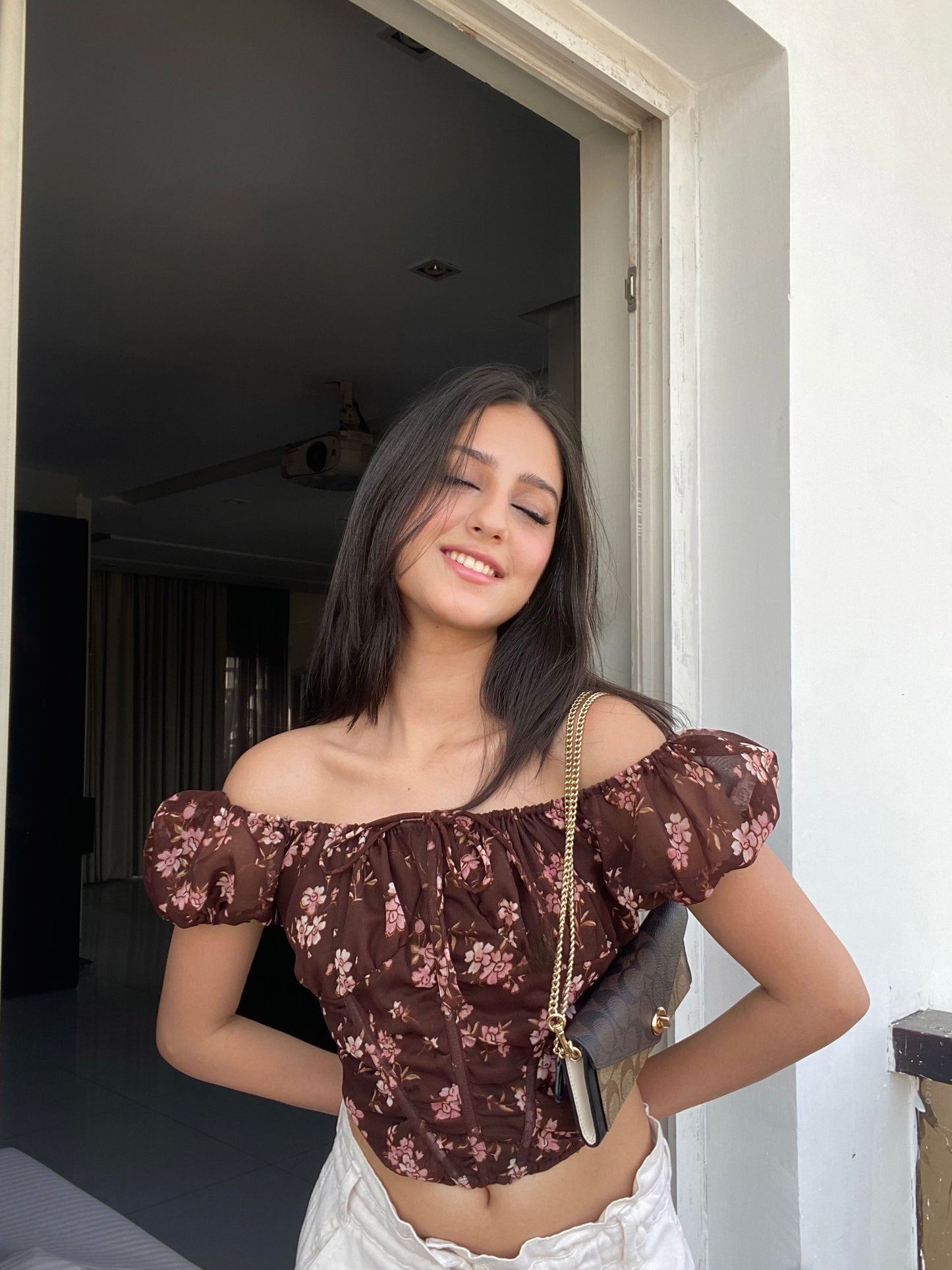 Chestnut Corset Top
