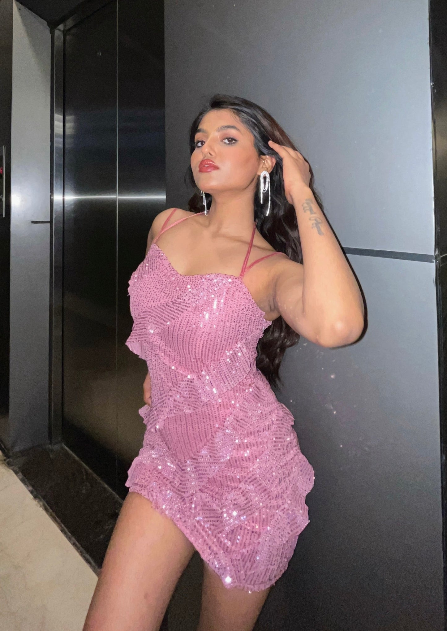 Sparkling Rosé Dress