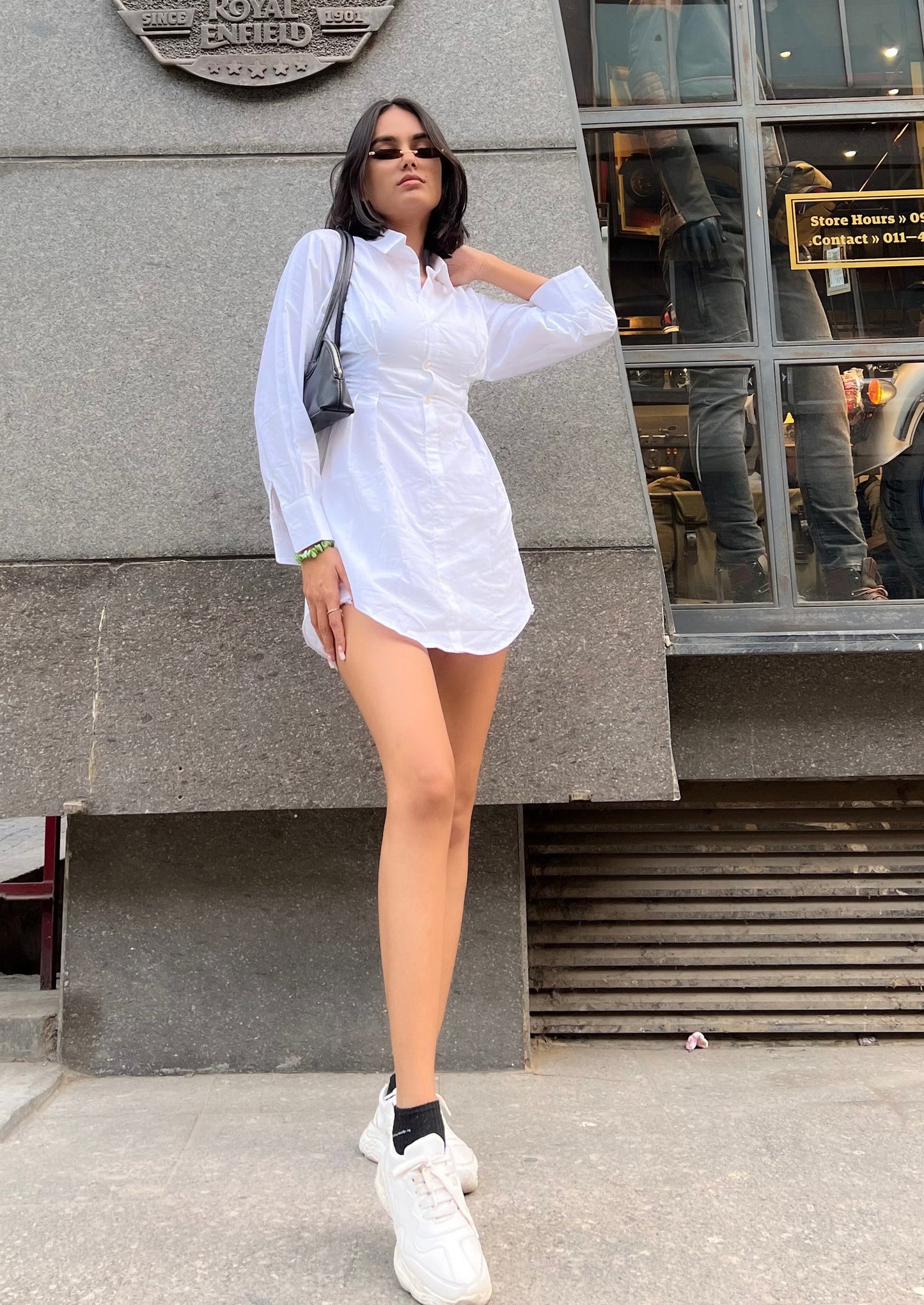 Ivory Shirt Dress