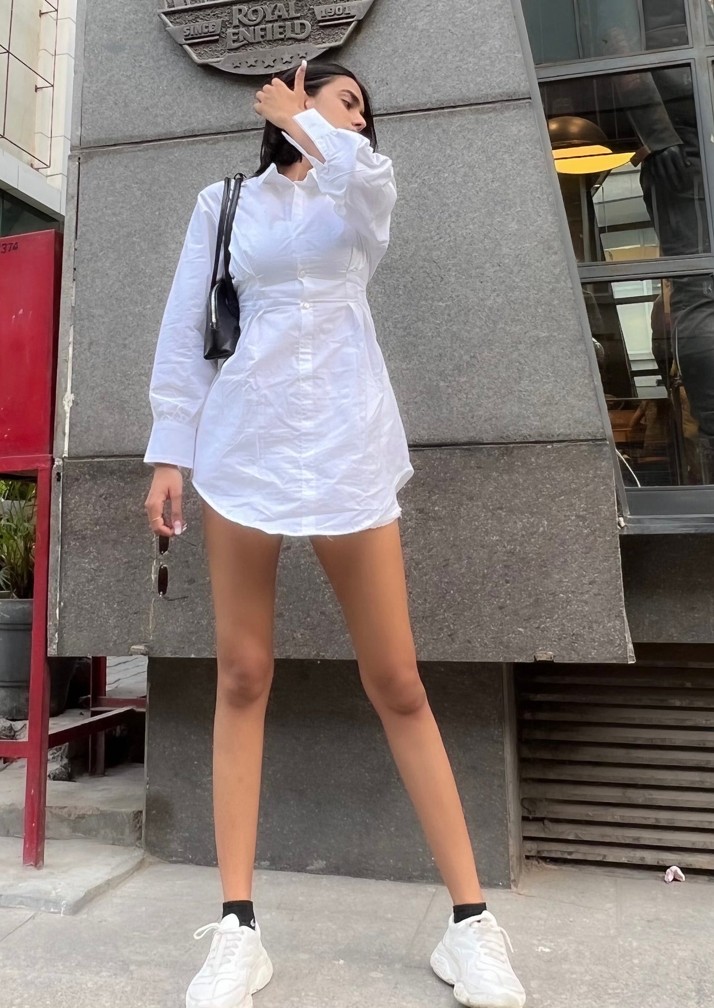 Ivory Shirt Dress