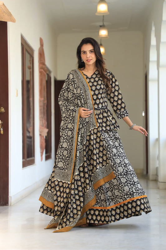 104 Short Kurti Lehenga Dupatta-3 PC Set