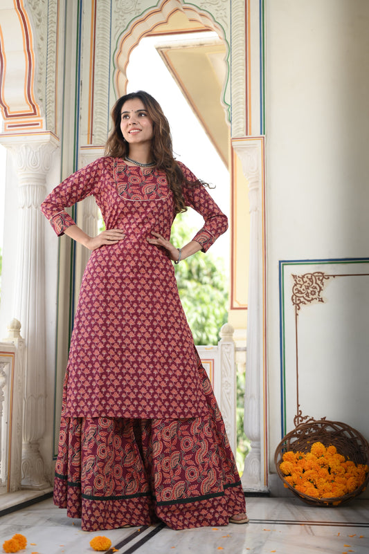 509 Long Kurta Lehenga - 2 PC Set