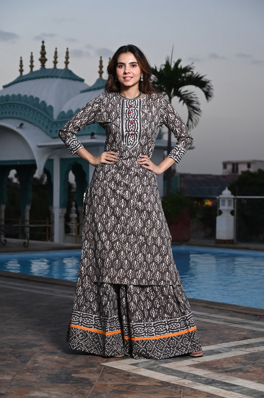 513 Long Kurta Lehenga - 2 PC Set
