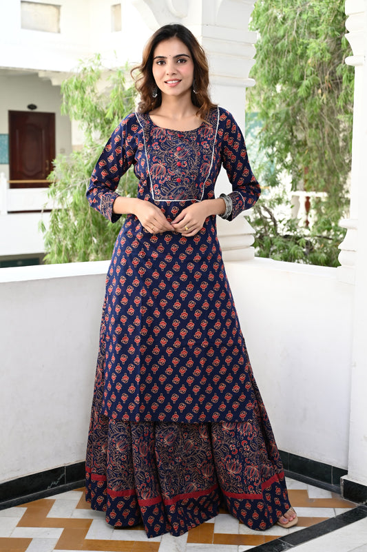 540 Long Kurta Lehenga - 2 PC Set