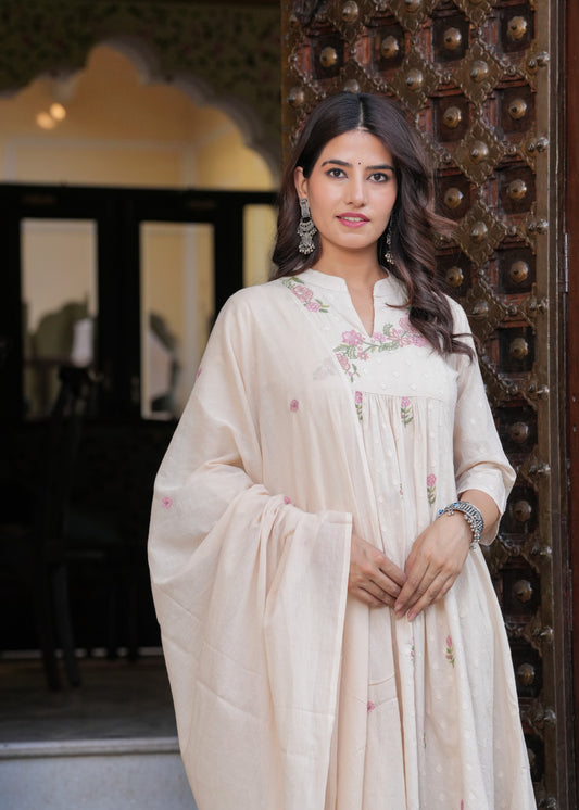 Beige Blossom - 3 PC Set