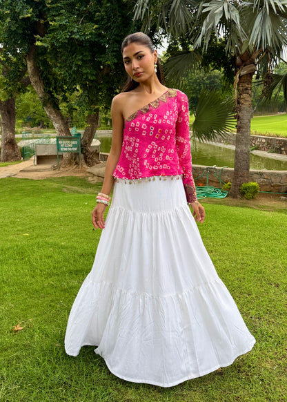 Gulaabo Bandhani Top