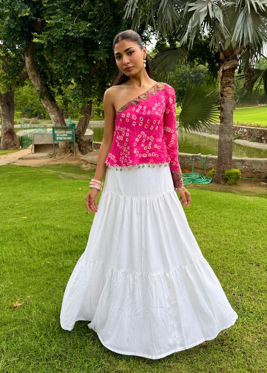 Gulaabo Bandhani Top