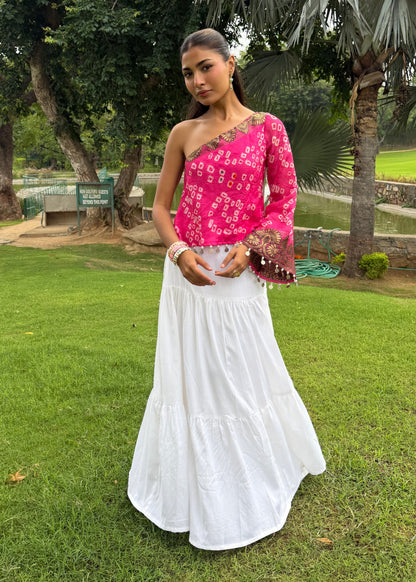Gulaabo Bandhani Top