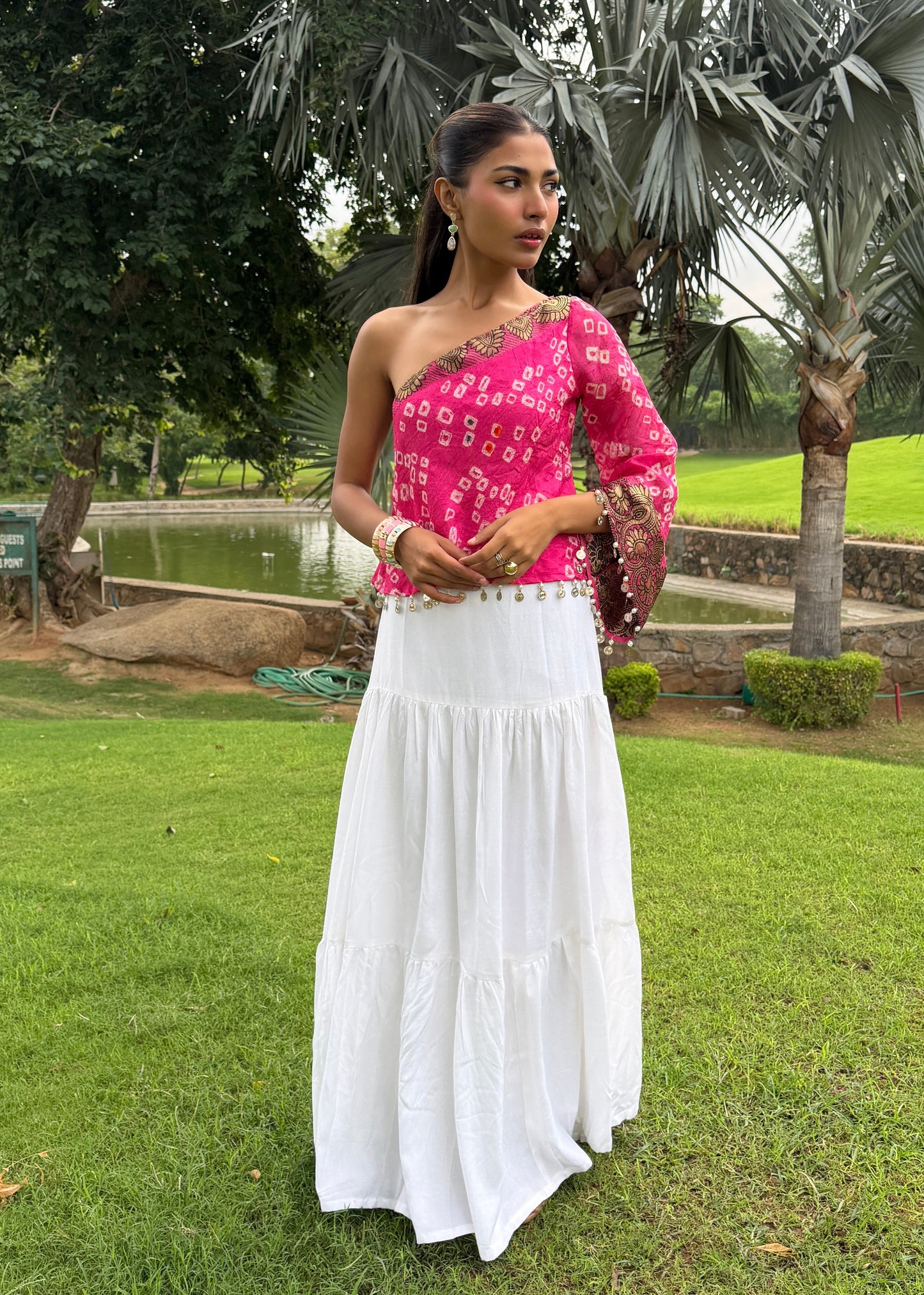 Gulaabo Bandhani Top