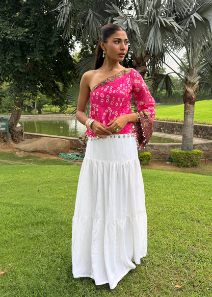 Gulaabo Bandhani Top