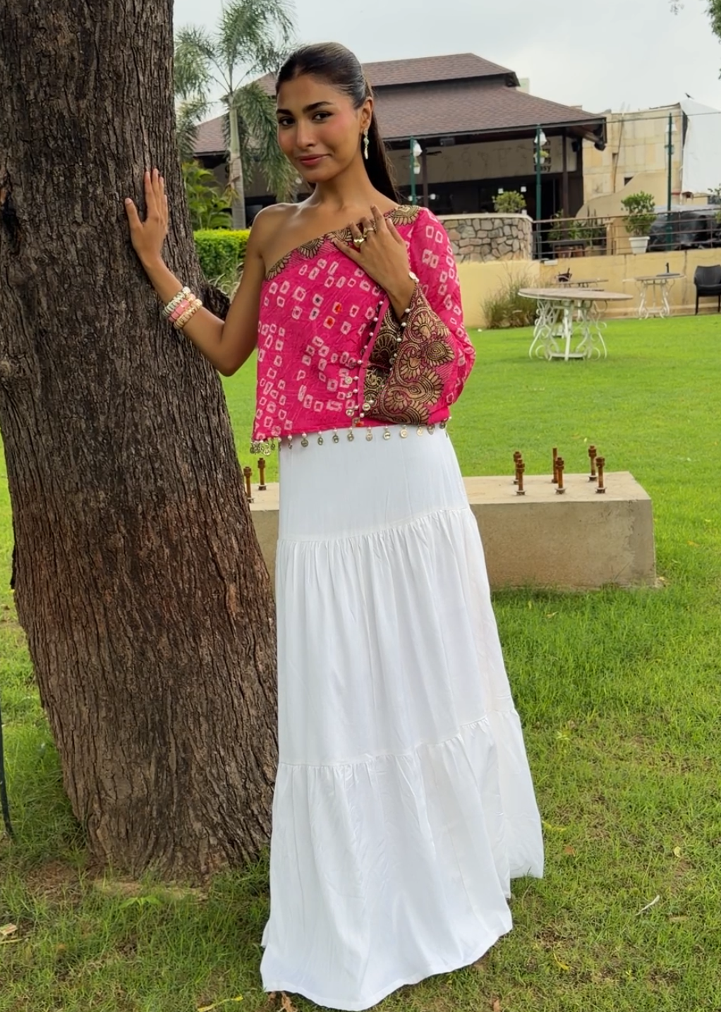 Gulaabo Bandhani Top