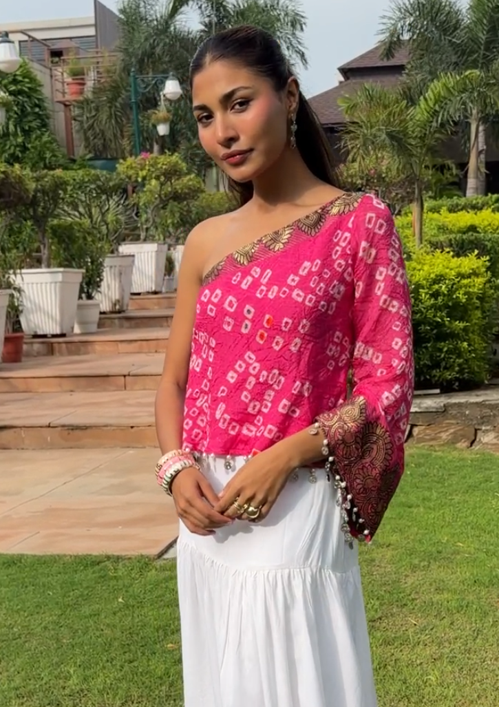 Gulaabo Bandhani Top