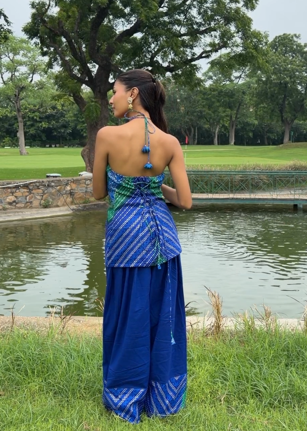 Morni Bandhani Set