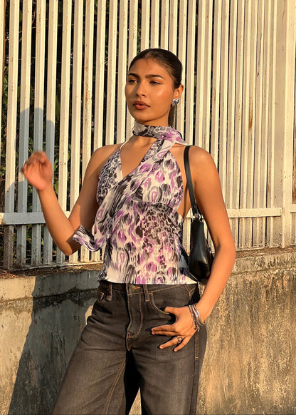 Leopard Baddie Top
