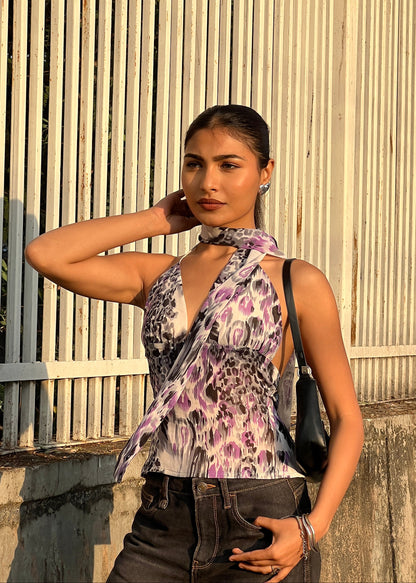 Leopard Baddie Top
