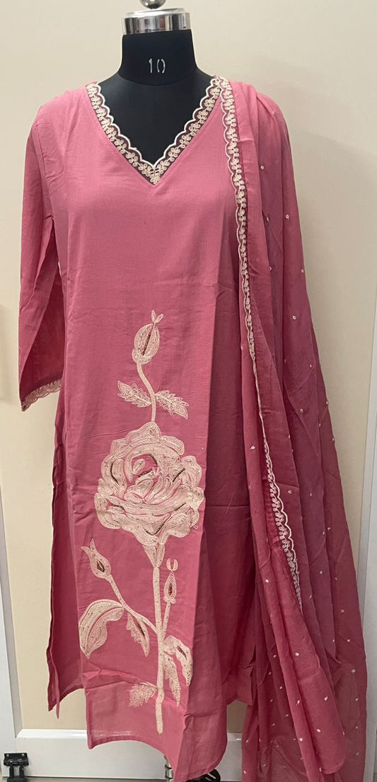 Peach Rose - 3 PC Set