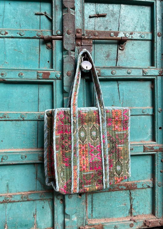 Vintage Patchwork Tote